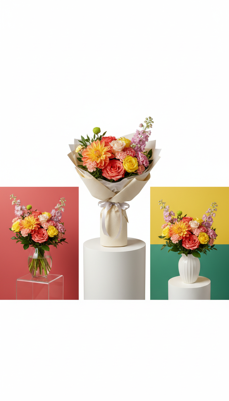 Sunbeam Joy bouquet in elegant wrap